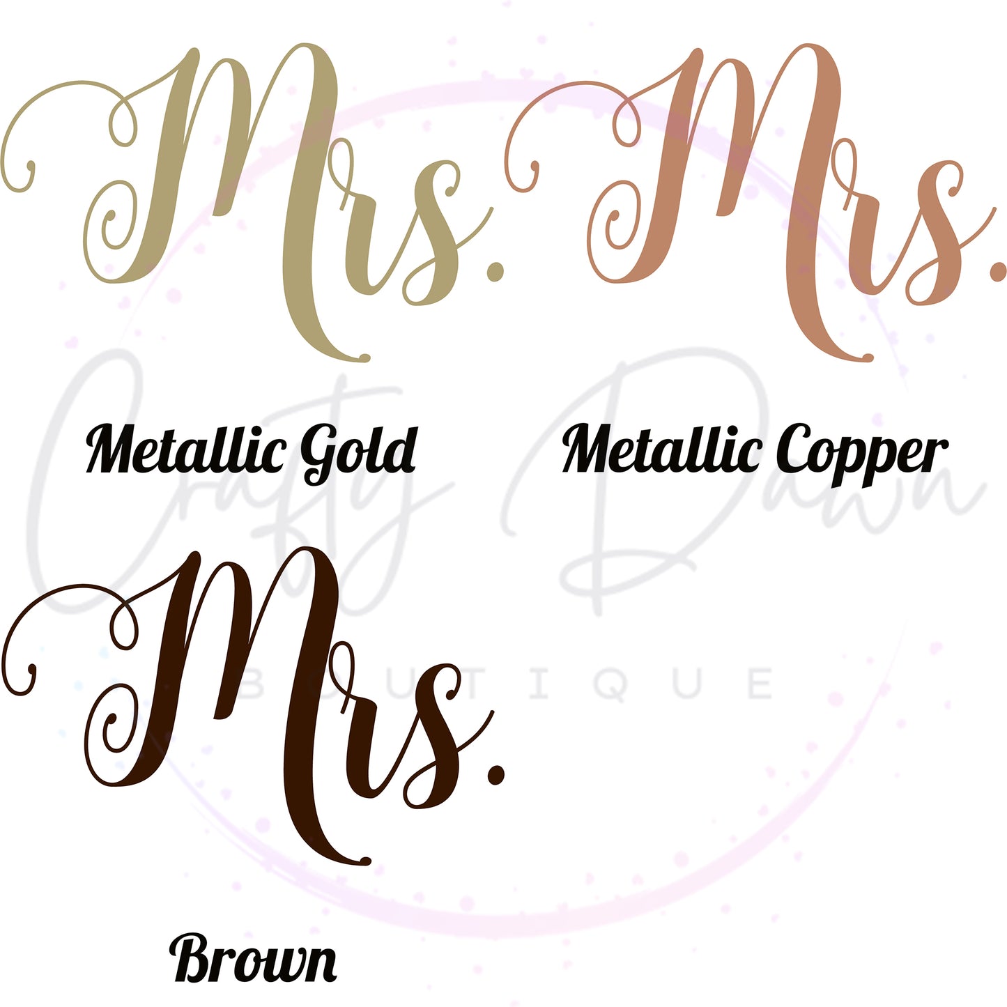 Mrs. Acrylic Wedding Sign