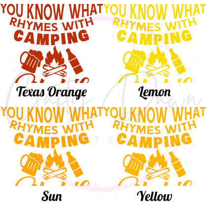 What Rhymes With Camping Can Cooler