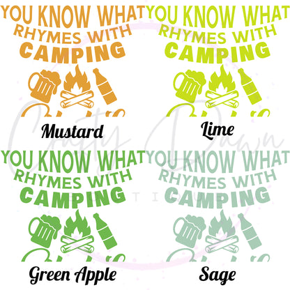 What Rhymes With Camping Can Cooler