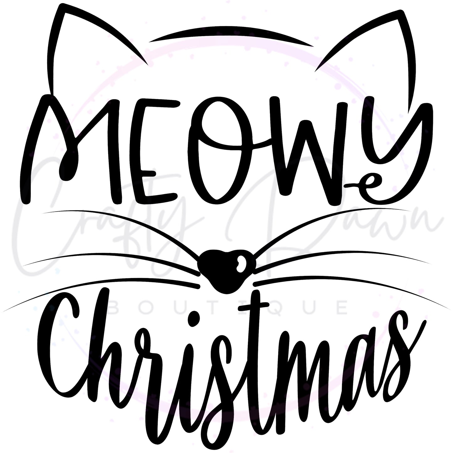 Meowy Christmas Acrylic Ornament