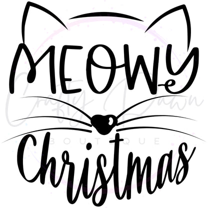 Meowy Christmas Acrylic Ornament