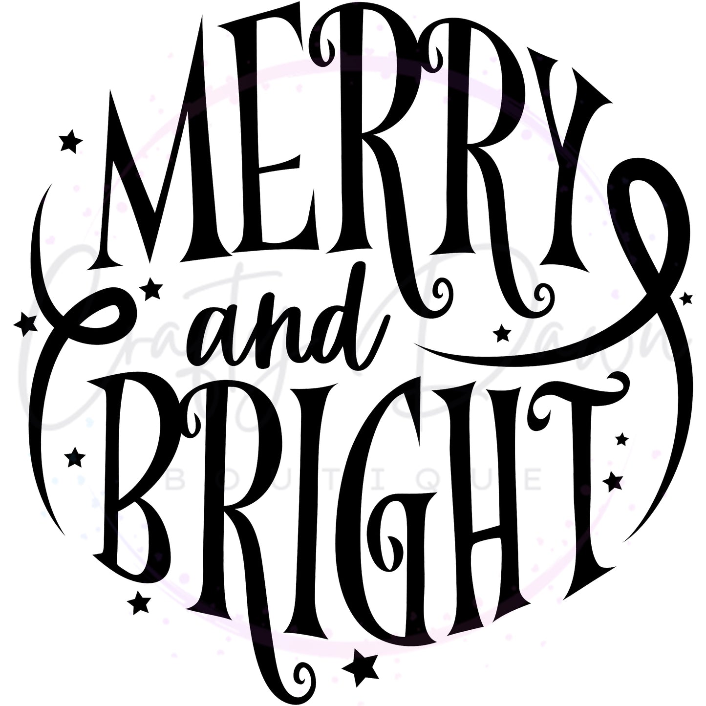 Merry And Bright Acrylic Ornament