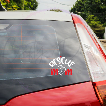 Rescue Mom Decal