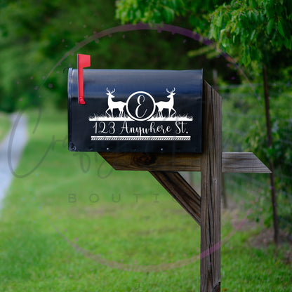 Deer Mailbox Decal