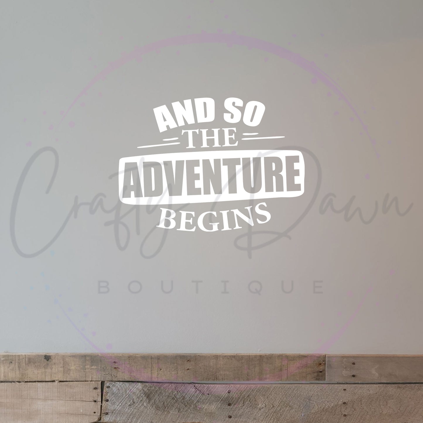 So The Adventure Begins Decal