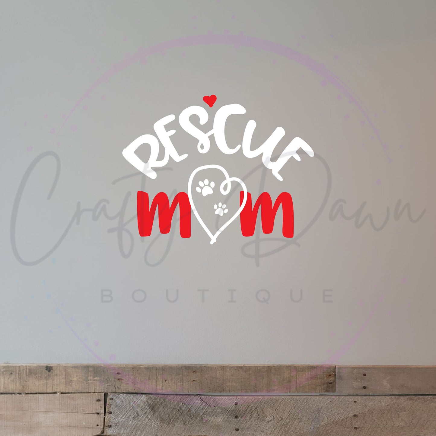 Rescue Mom Decal