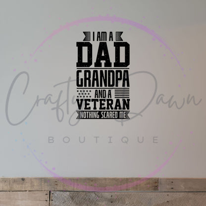 Dad Grandpa Veteran Decal