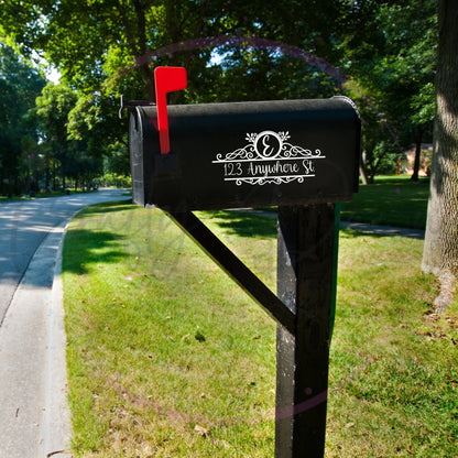 Monogram Mailbox Decal