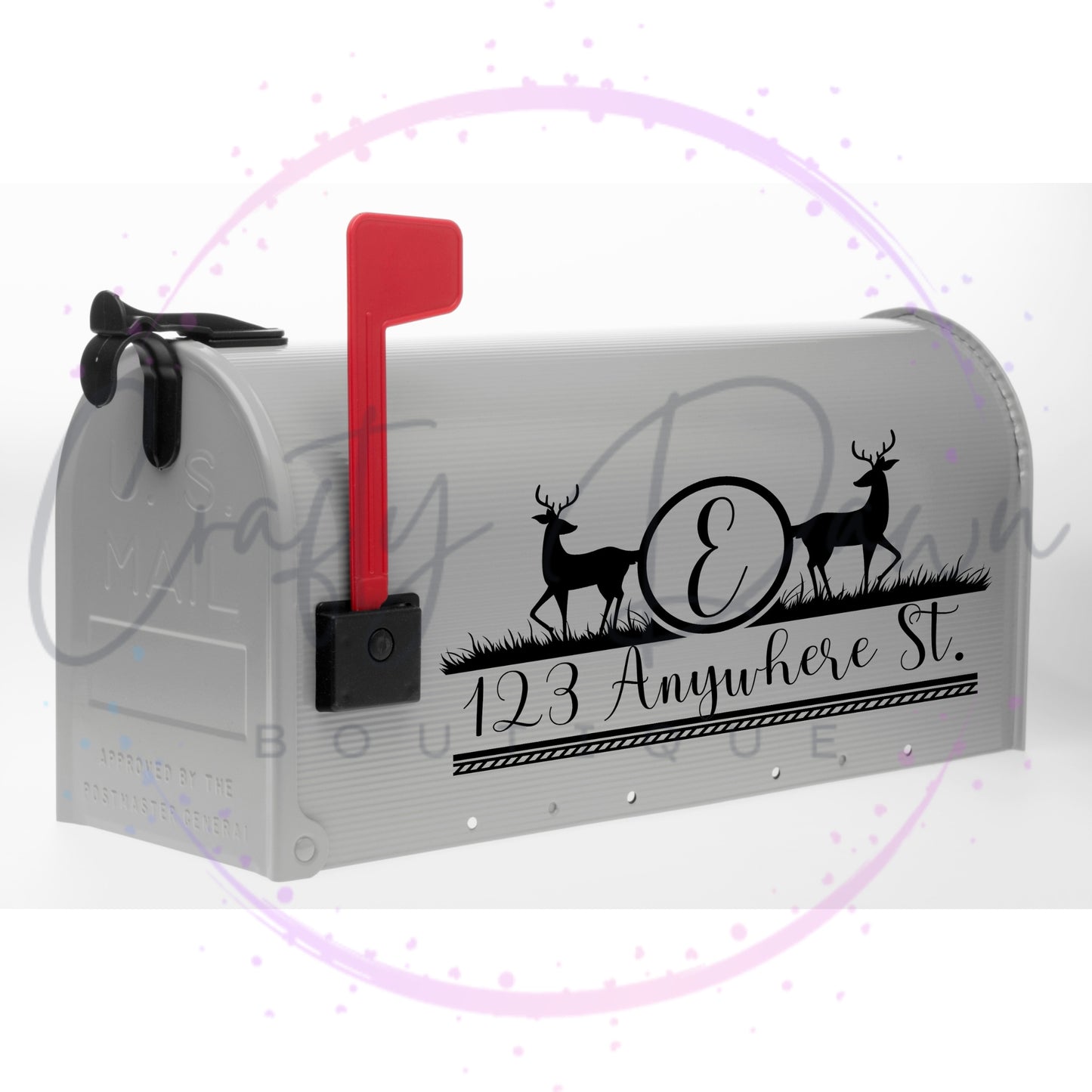 Deer Mailbox Decal