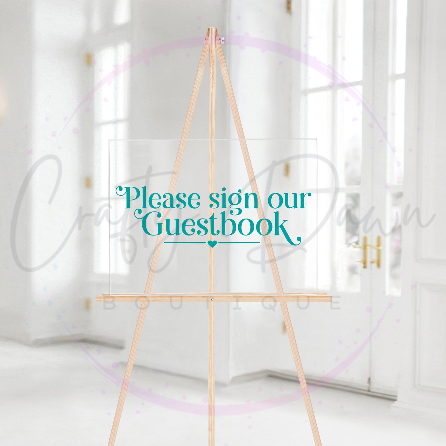 Please Sign Our Guestbook Acrylic Wedding Sign