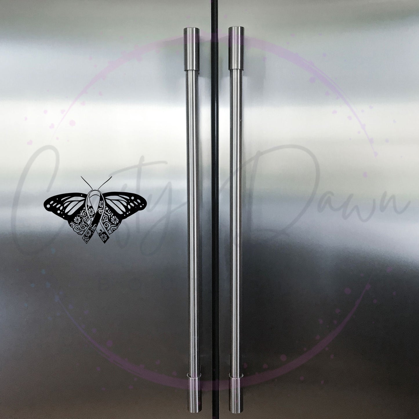 Ribbon Butterfly Decal