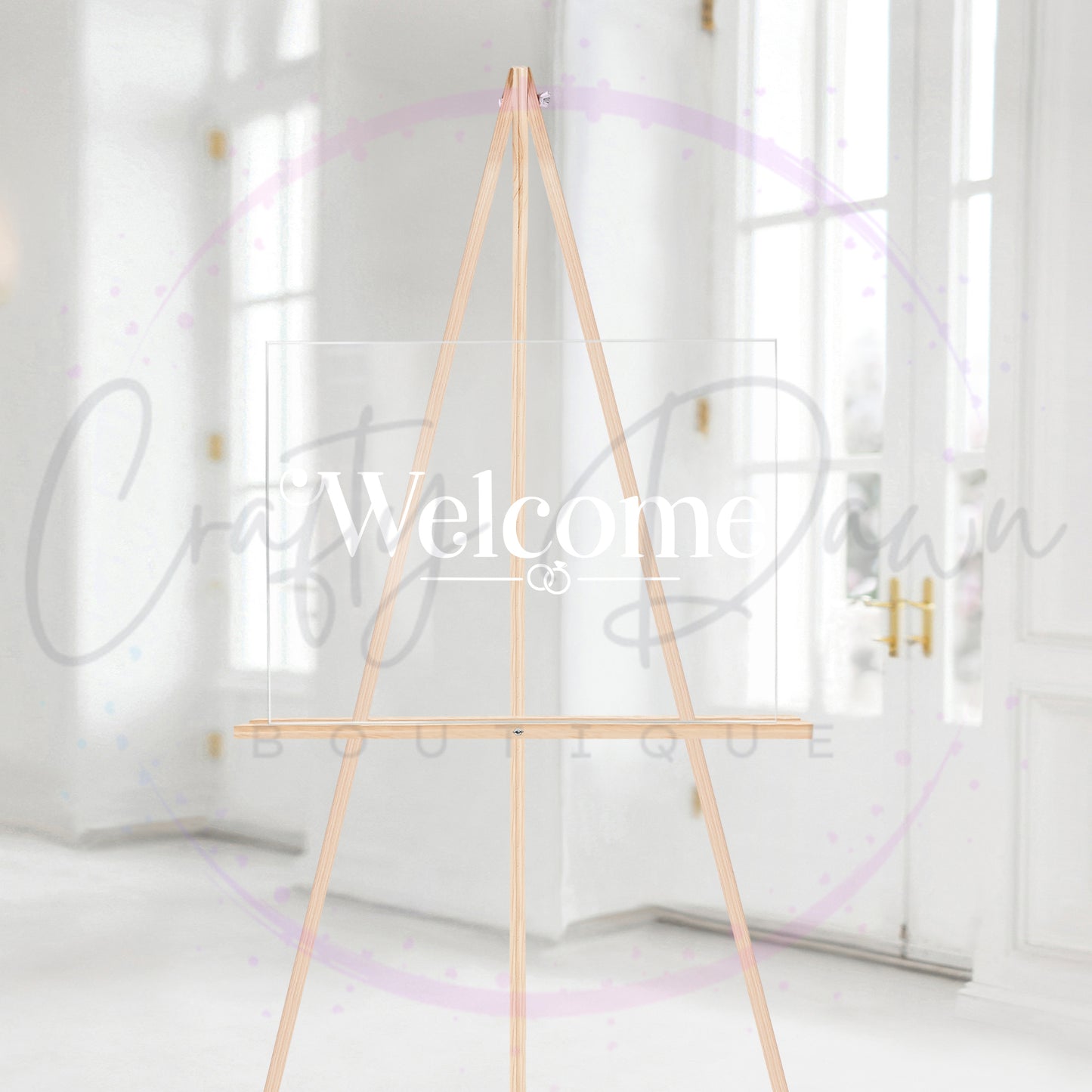 Welcome Acrylic Wedding Sign