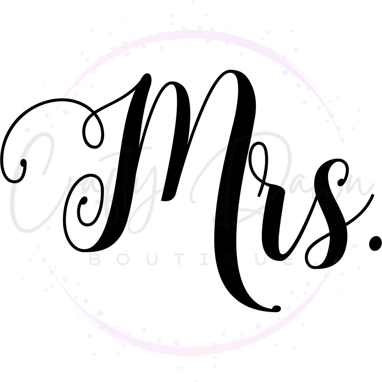 Mrs. Acrylic Wedding Sign