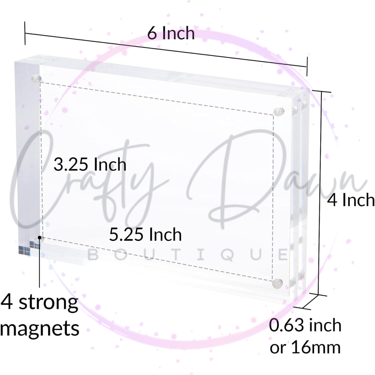 Custom Engraved Acrylic Block Photo