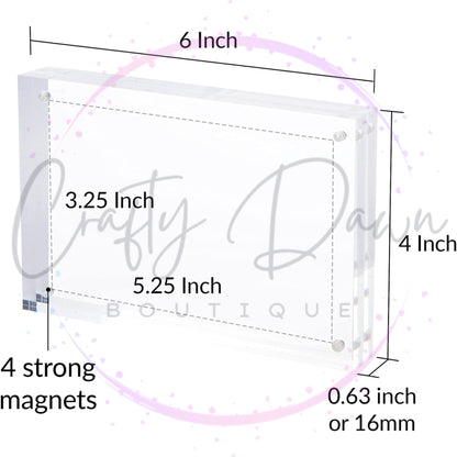 Custom Engraved Acrylic Block Photo