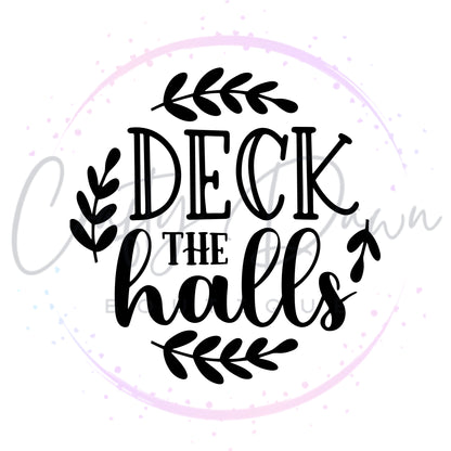 Deck The Halls Engraved Acrylic Ornament