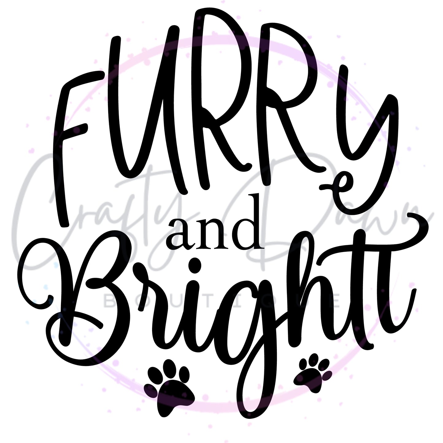 Furry And Bright Engraved Acrylic Ornament RTS