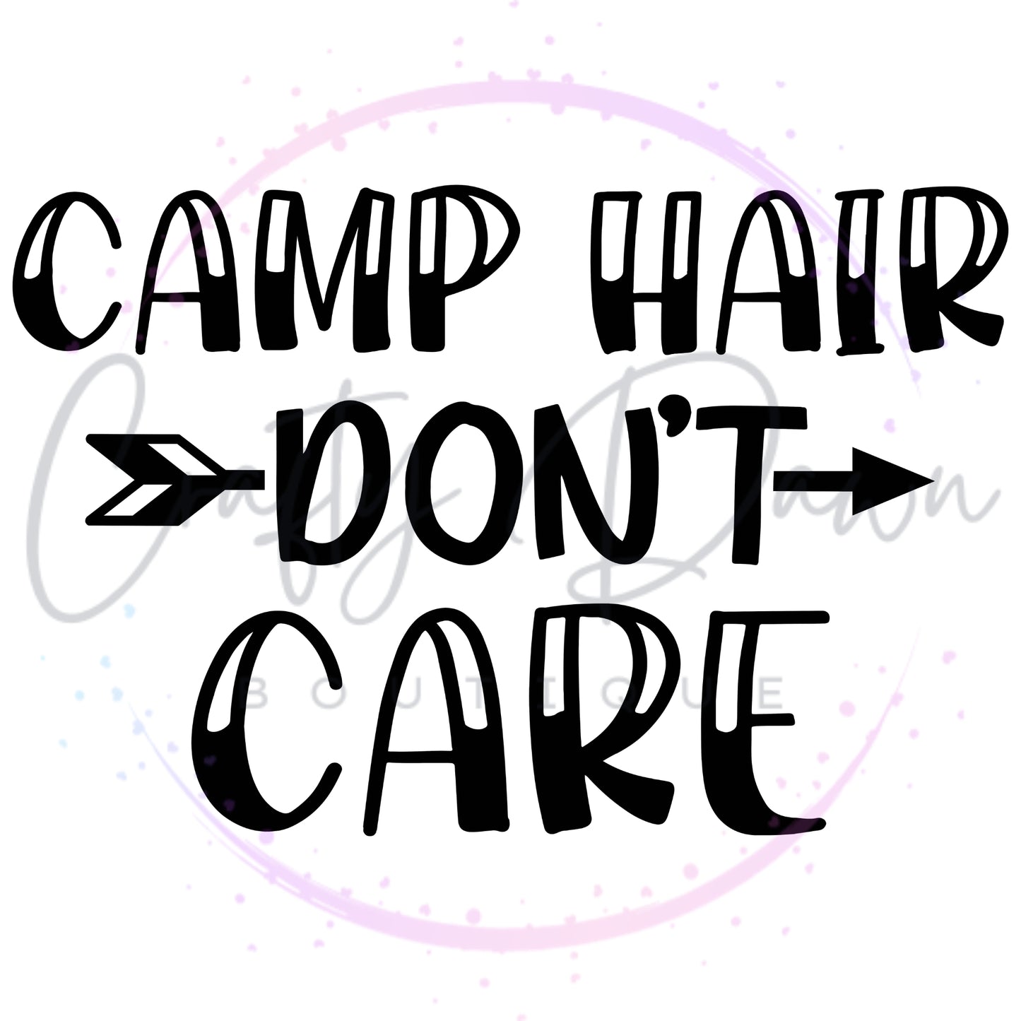 Camp Hair Don't Care Can Cooler