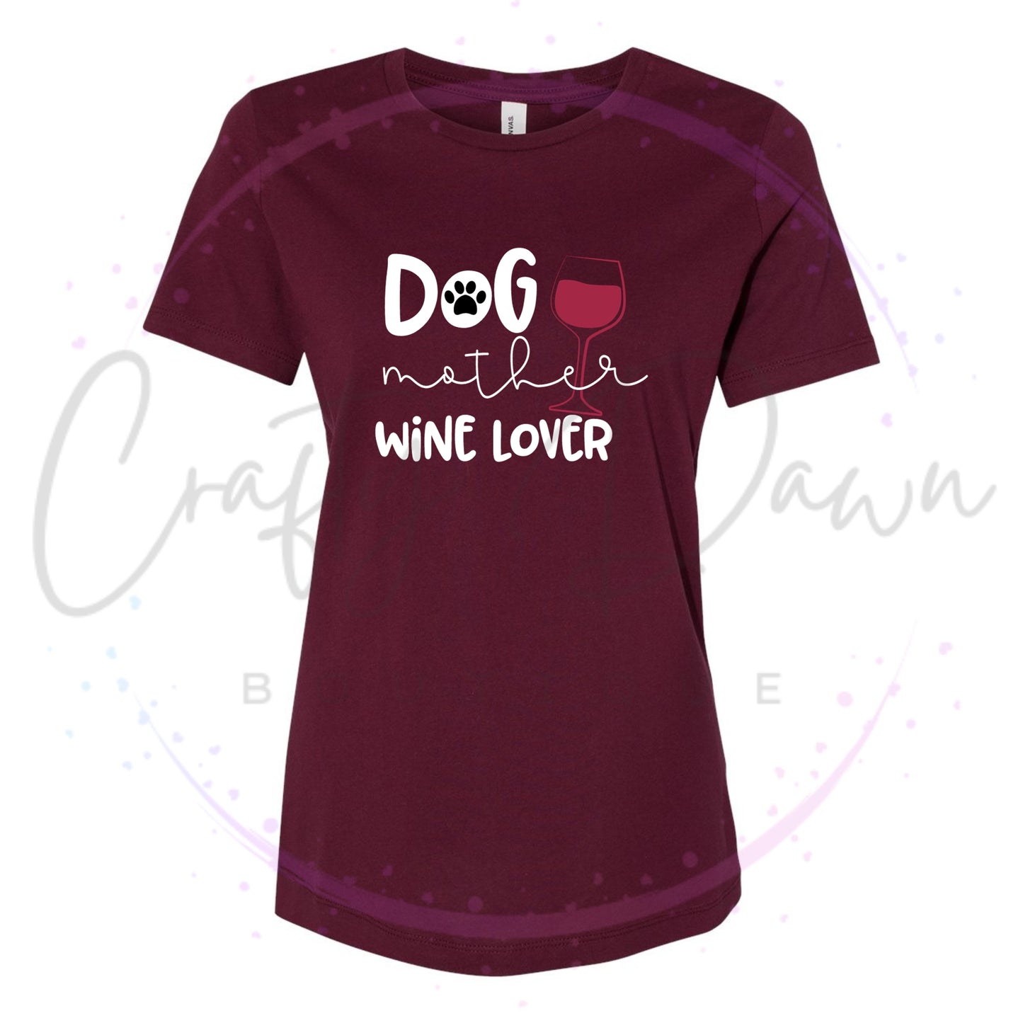 Dog Mother Wine Lover Women's Tee