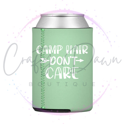 Camp Hair Don't Care Can Cooler