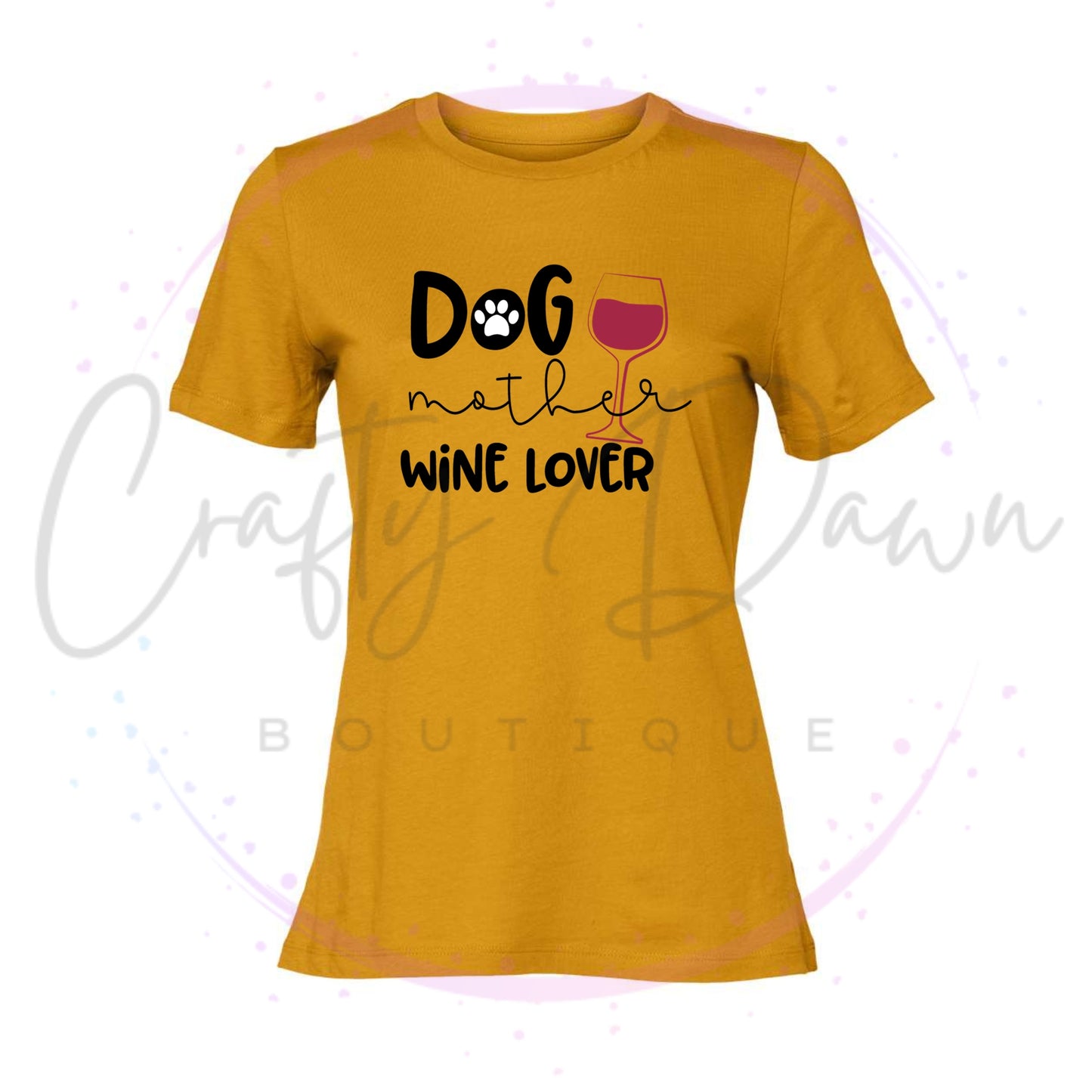 Dog Mother Wine Lover Women's Tee