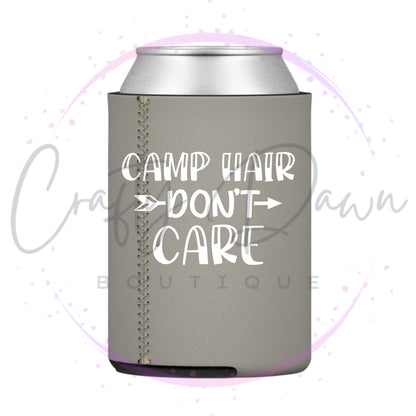 Camp Hair Don't Care Can Cooler