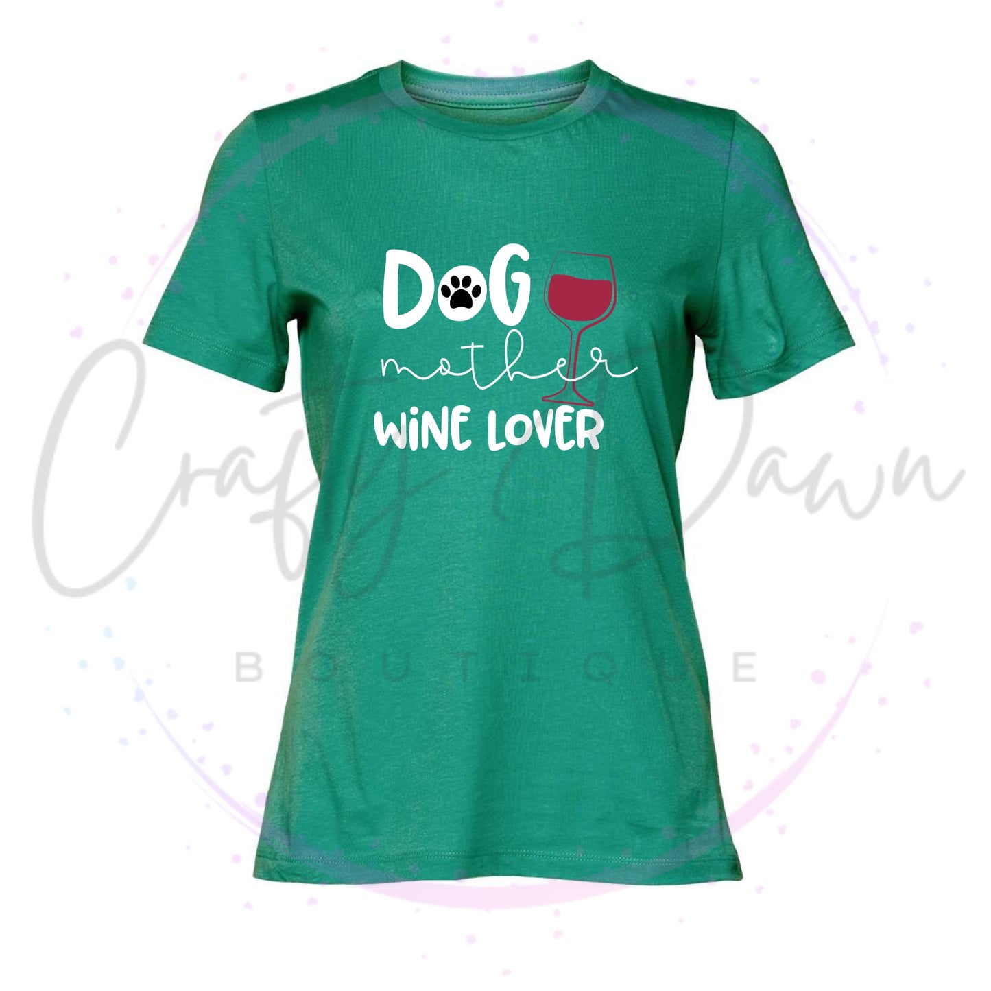 Dog Mother Wine Lover Women's Tee