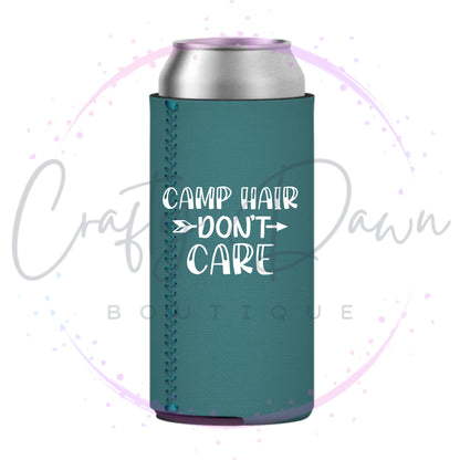 Camp Hair Don't Care Can Cooler