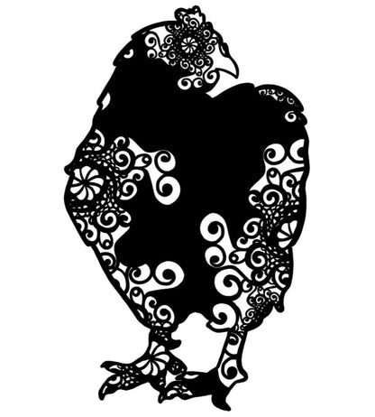 Chicken Mandala Decal