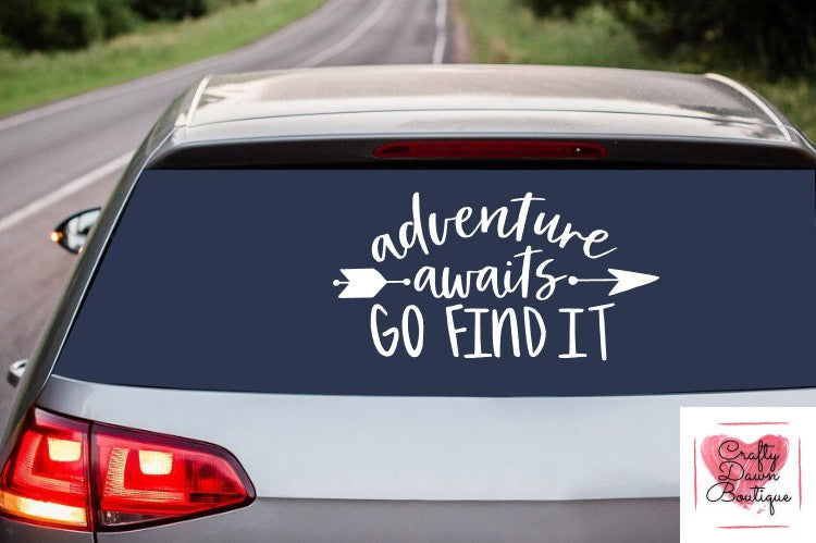 Adventure Awaits Go Find It Decal