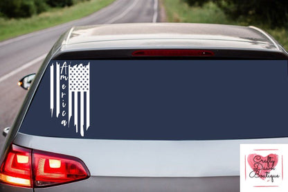 American Flag Decal 2