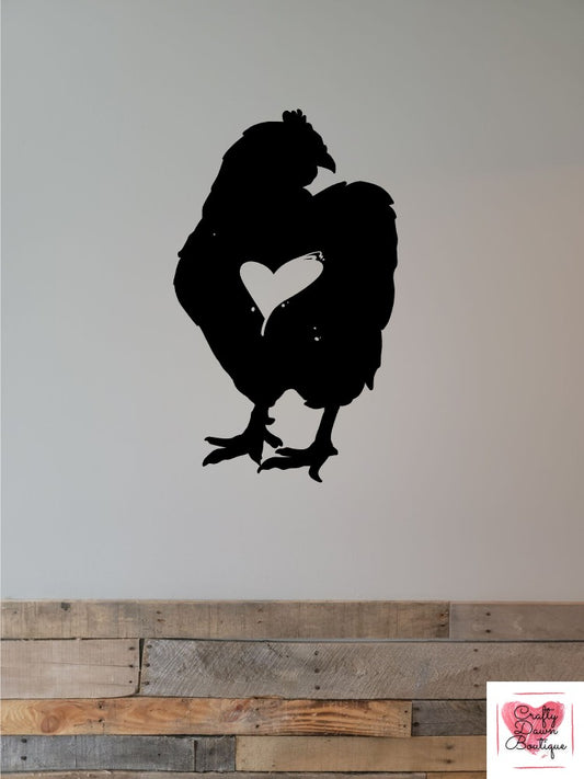 Chicken Heart Decal 2